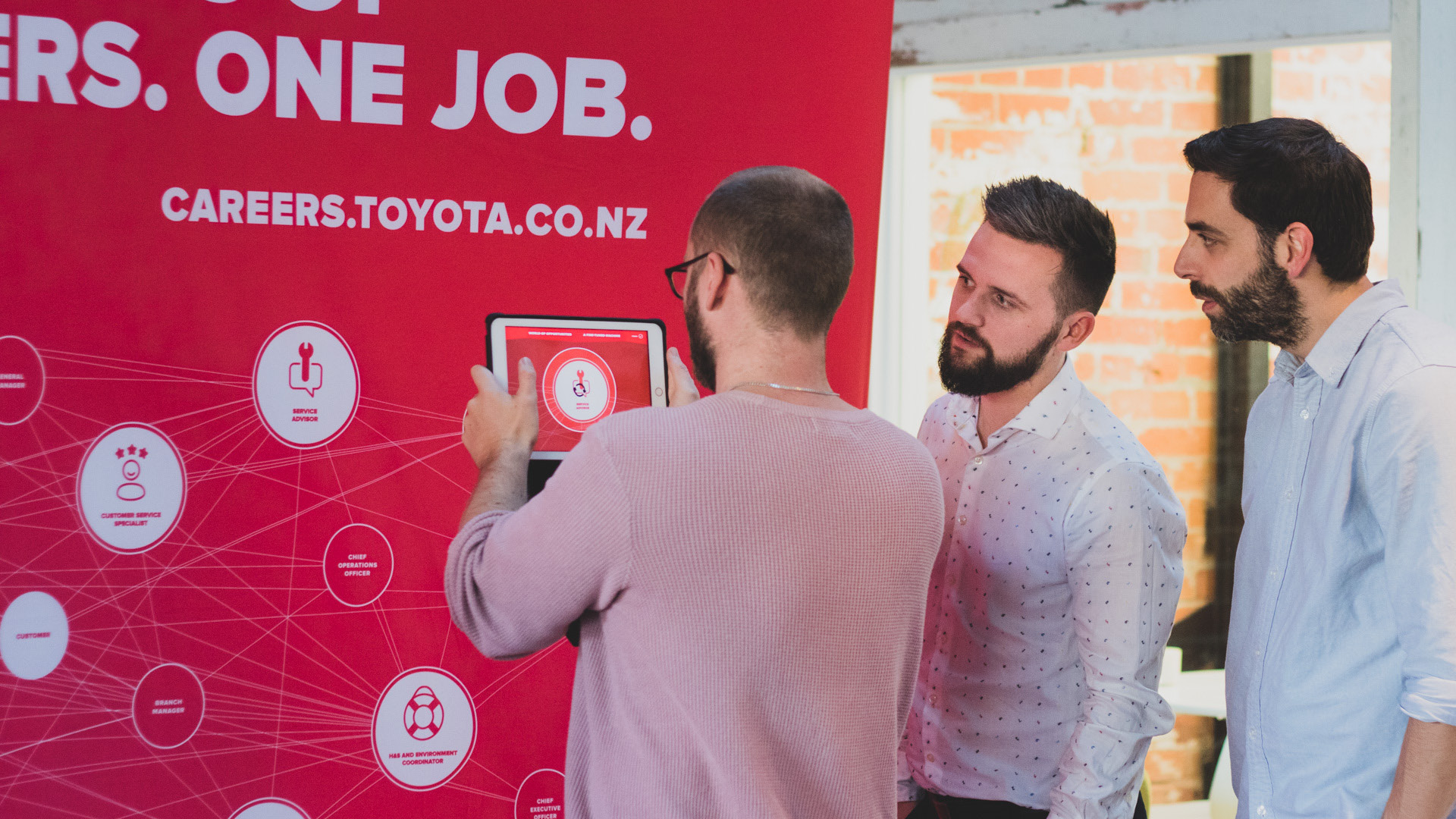 Toyota - interactive careers expo stand